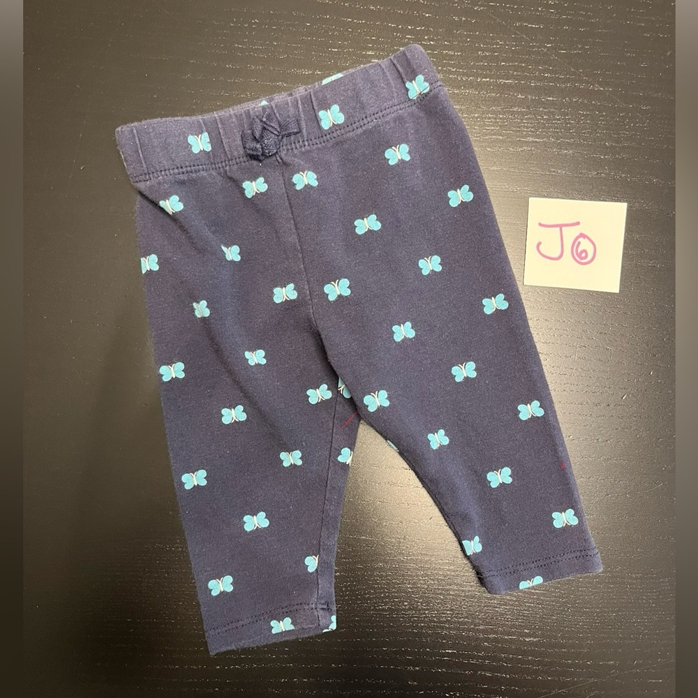 🧸 $3.00 💝Baby GAP 0-3m Blue Butterfly Print Leggings